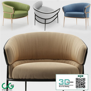 SHU-YING Fabric easy chair